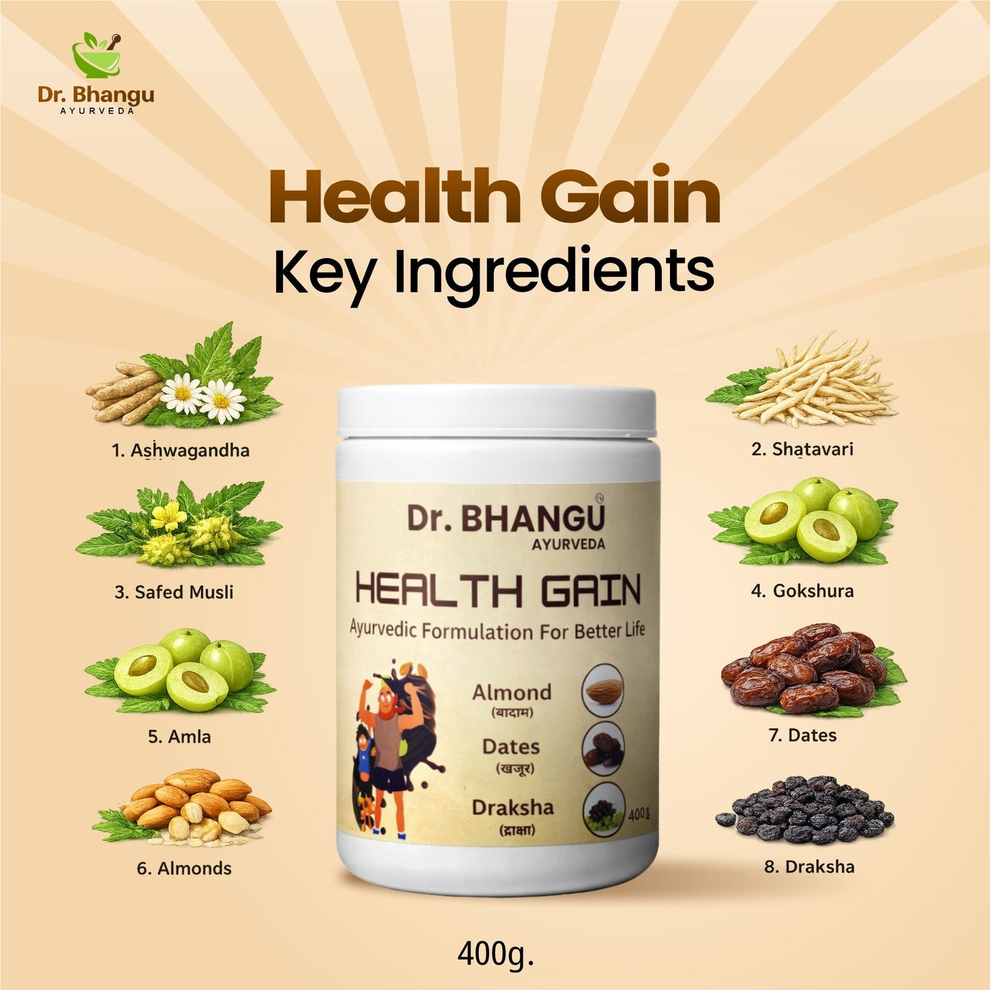 Health Gain Herbal Granules – Complete Wellness for Growth & Strength