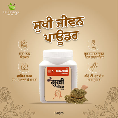 Sukhi Jeevan Herbal Powder – Ayurvedic Wellness Formula for Vitality & Health